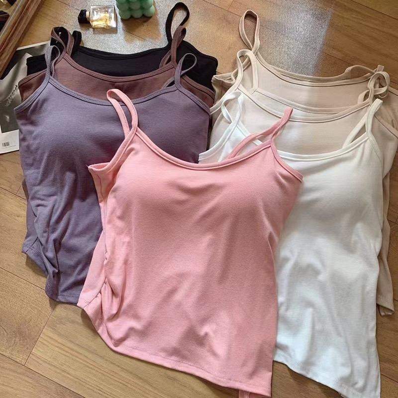 เสื้อกั๊ก พร้อมแผ่นรองหน้าอก ไร้รอยต่อ สวยงาม สําหรับผู้หญิง