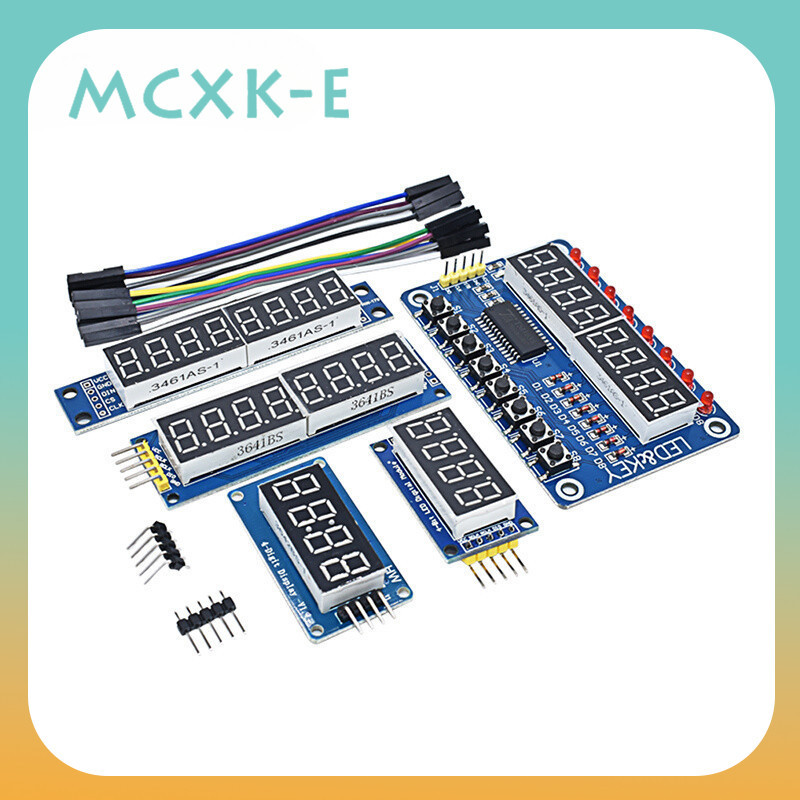 Tm1637 โมดูลหน้าจอดิจิทัล LED 8 บิต 4 บิต TM1638 MAX7219 7 ส่วน 0.36 นิ้ว ไดรเวอร์อนุกรม สีแดง