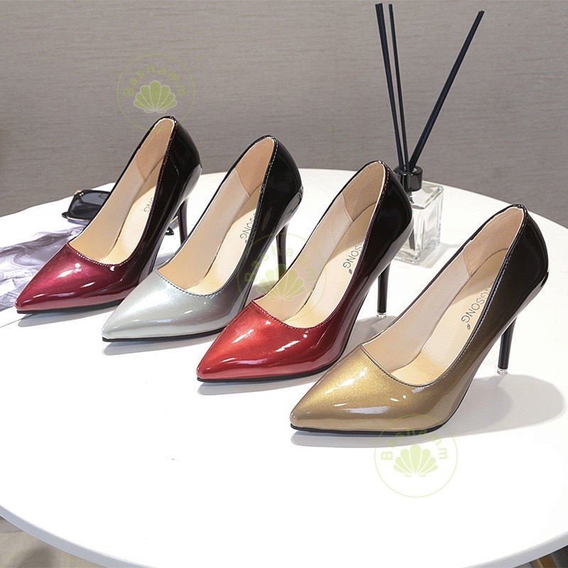 Bashamm33-50 รองเท้าส้นสูง 48 10 ซม. 47 สี 46 ไซซ์ 49 สไตล์ฝรั่งเศส สําหรับผู้ชาย ผู้หญิง