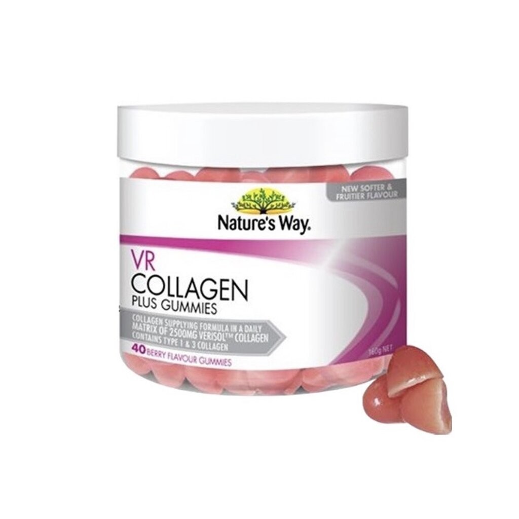 Nature's Way VR Collagen Gummies เนเจอร์สเวย์ วีอาร์ คอลลาเจน กัมมี่ (40 เม็ด)