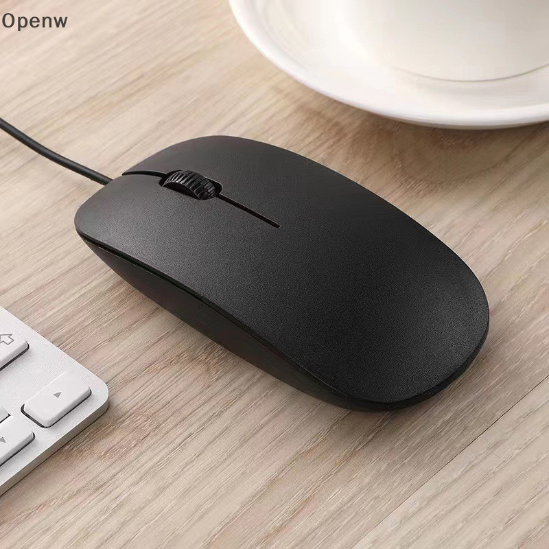 【Openw】ขายดี เมาส์มีสาย 2.4Ghz พร้อมสายเคเบิล USB 1.2 ม. บางพิเศษ สําหรับคอมพิวเตอร์ แล็ปท็อป ออฟฟิศ