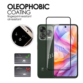 Nubia V80 Design 4G Nubia V70 Design 4G 2in1 กระจกนิรภัยฟิล์มสําหรับ ZTE Blade V70 Design BladeV70 4G ป้องกันหน้าจอนุ่ม HD เลนส์กล้องฟิล์มสําหรับ ZTE Nubia V70 4G ป้องกันหน้าจอฟิล์มโทรศัพท์