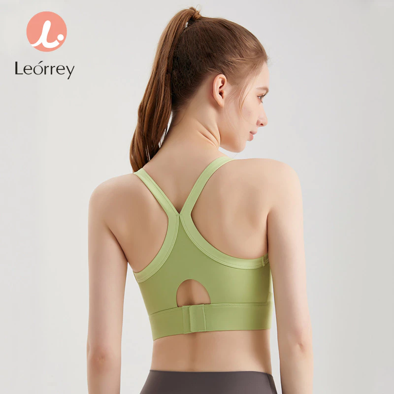 Leorrey เสื้อชั้นในออกกำลังกาย มีฟองน้ำ กันกระแทก ทรงสปอร์ต thumbnail 5