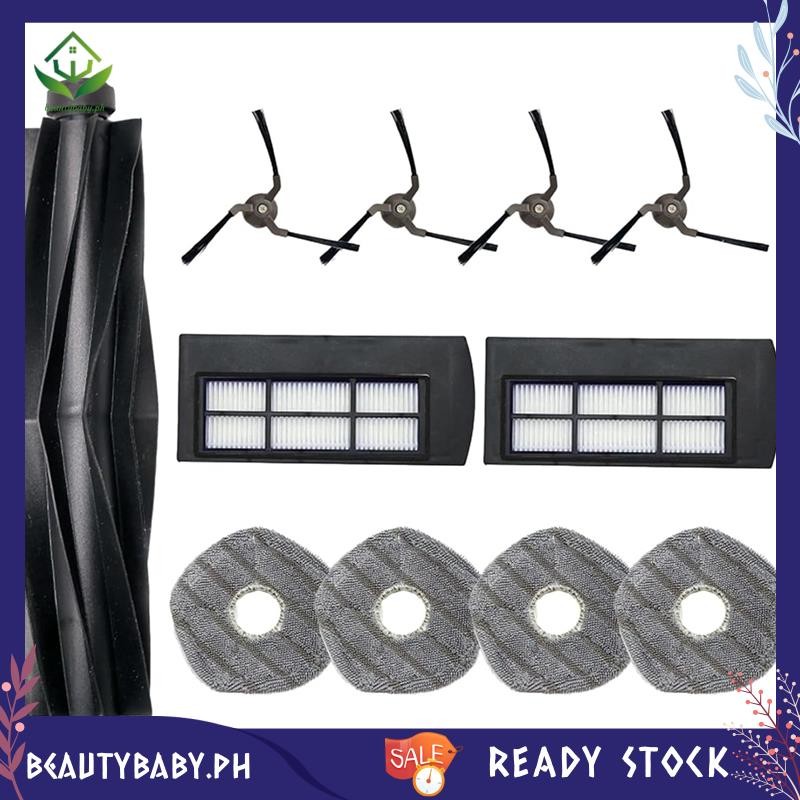 [beautybaby.ph] สําหรับ Eufy X9 Pro หุ่นยนต์อะไหล่ทดแทนสูญญากาศแปรงหลักแปรงด้านข้างตัวกรอง Hepa แผ่น