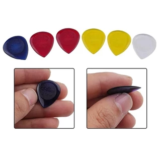 HIRASAWAYUI 6 ชิ้นกีตาร์, ABS Stubby Electric Bass Guitar Pick, Fast Pick 1/2/3 มม.อุปกรณ์กีตาร์