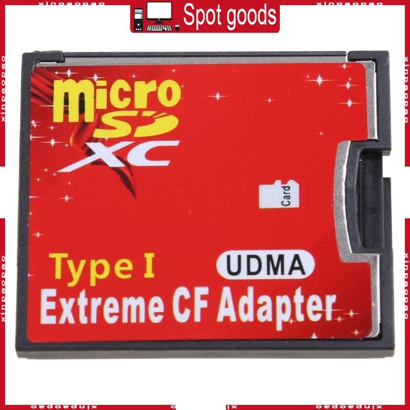 Xi Dual SDHC SDXC TF เป็น CF Card Adapter Reader UDMA ถึง CF
