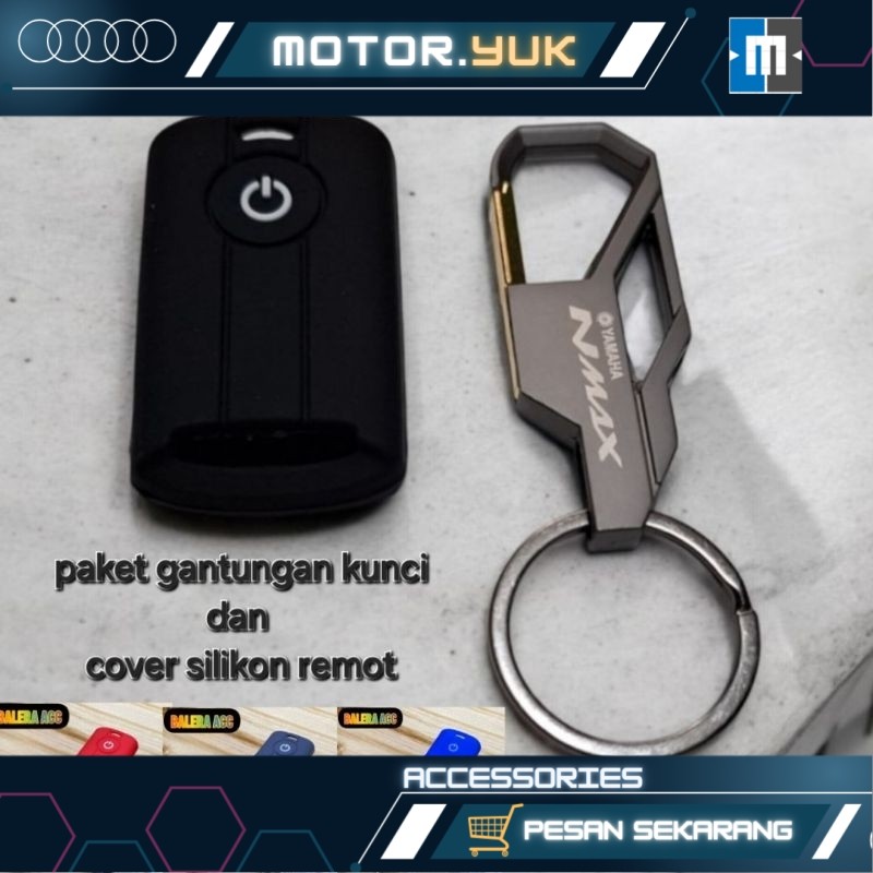 GANTUNGAN Nmax Turbo Neo S Techmax Remote Silicone Cover Package Nmax Turbo neo s Logo Keychain
