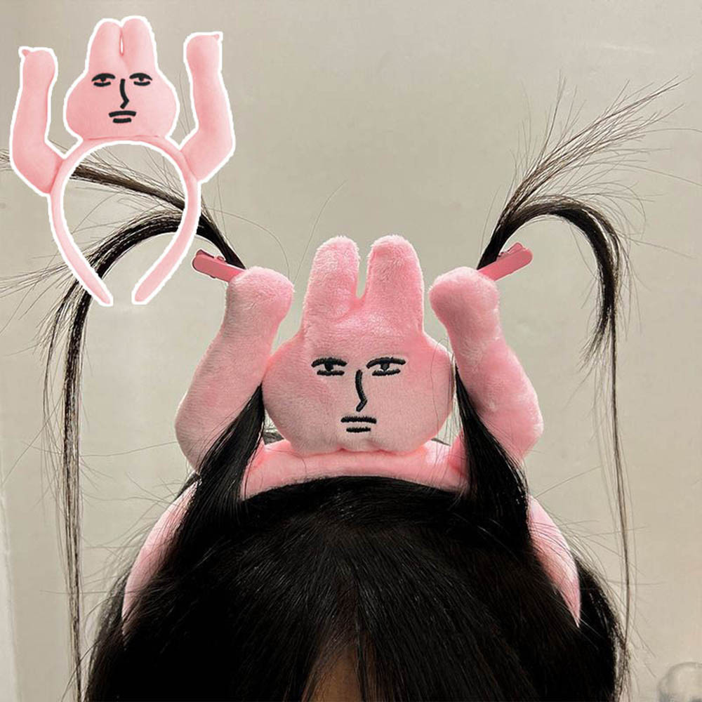 ที่คาดผมคลิปตลก Pink Bunny Fun Bobby Pin วัตถุประสงค์คู่