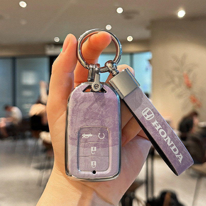 พวงกุญแจ พวงกุญแจรถ ปลอกกุญแจ Honda Civic  crv g6 accord CIVIC FE civic gen  Gen City Fit honda brv 