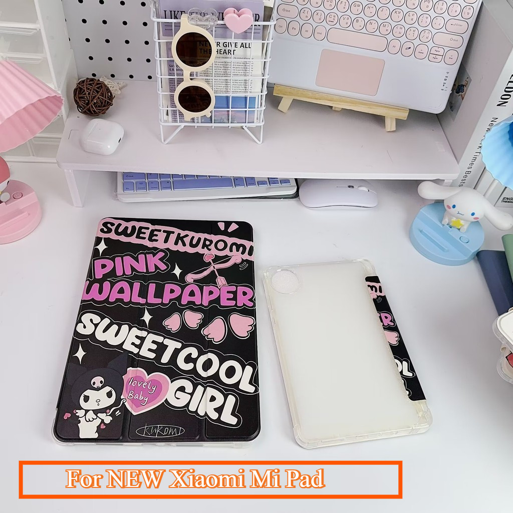 NEW Xiaomi Mi Pad เคส พร้อมที่ใส่ปากกา Mi Pad 6 Mi Pad 6 Pro 11" แพด 6 Redmi SE-8.7 Pad Pro 12.1 Red