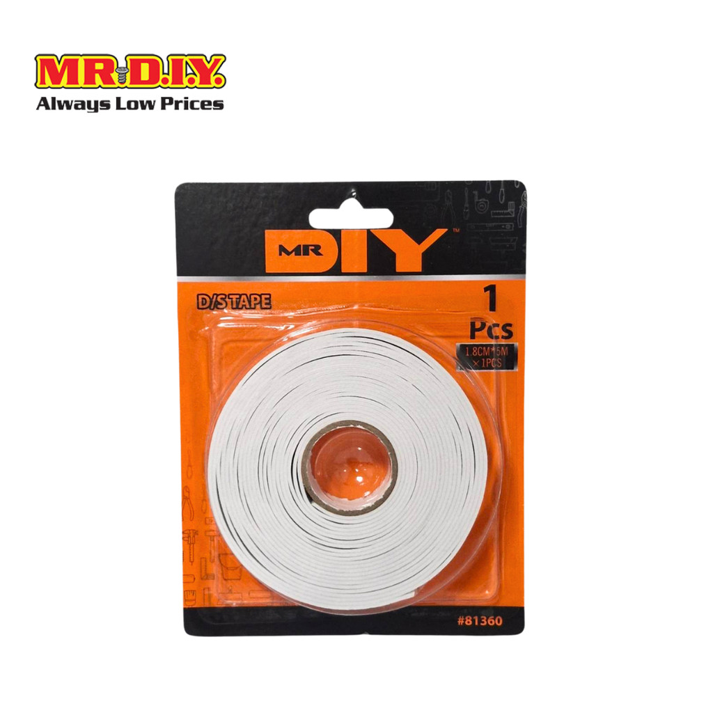 MR.D.I.Y شريط مزدوج الوجه 1.8 سم × 5 م (3 لفات) — صورة 3