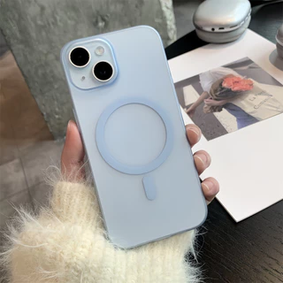 ใหม่สีชมพูmatte Magnetic Hard PCเคสโทรศัพท์สําหรับiPhone 16 Plus 11 12 13 14 15 16 Pro Max 15 Plus Ultra Slimกันกระแทกเคสโทรศัพท์