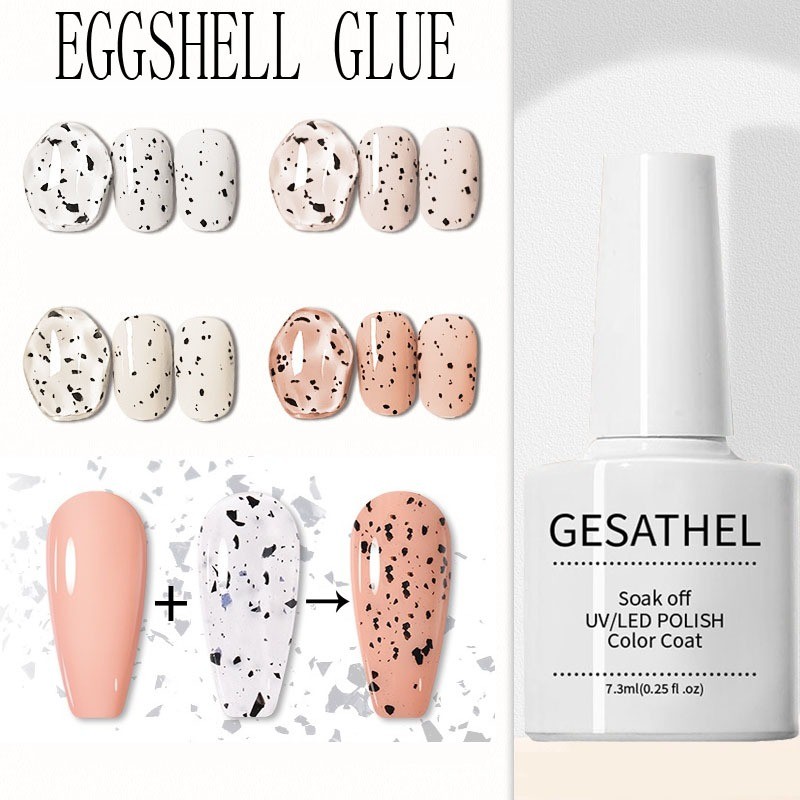 GESATHEL ที่ไม่ซ้ํากันเจลยาทาเล็บ 7ml Eggshell Gel Combinate ใดๆสีเจลโปแลนด์สําหรับการออกแบบเล็บที่สวยงาม