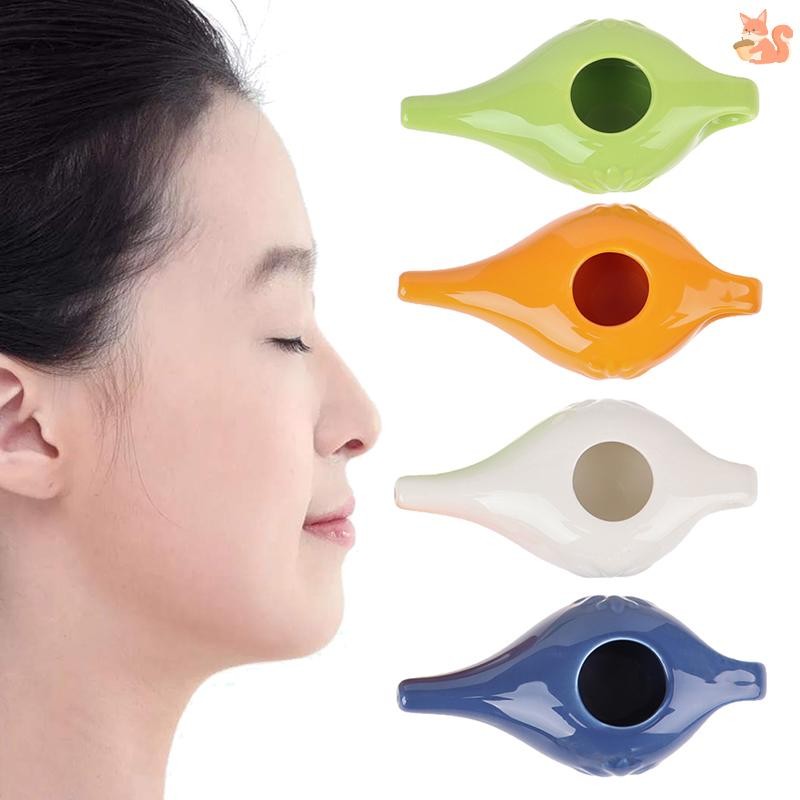 [BI] Neti Pot Cleaning Washing Nose Changer With Ceramic Stuff Nasal Oral Irrigator TH