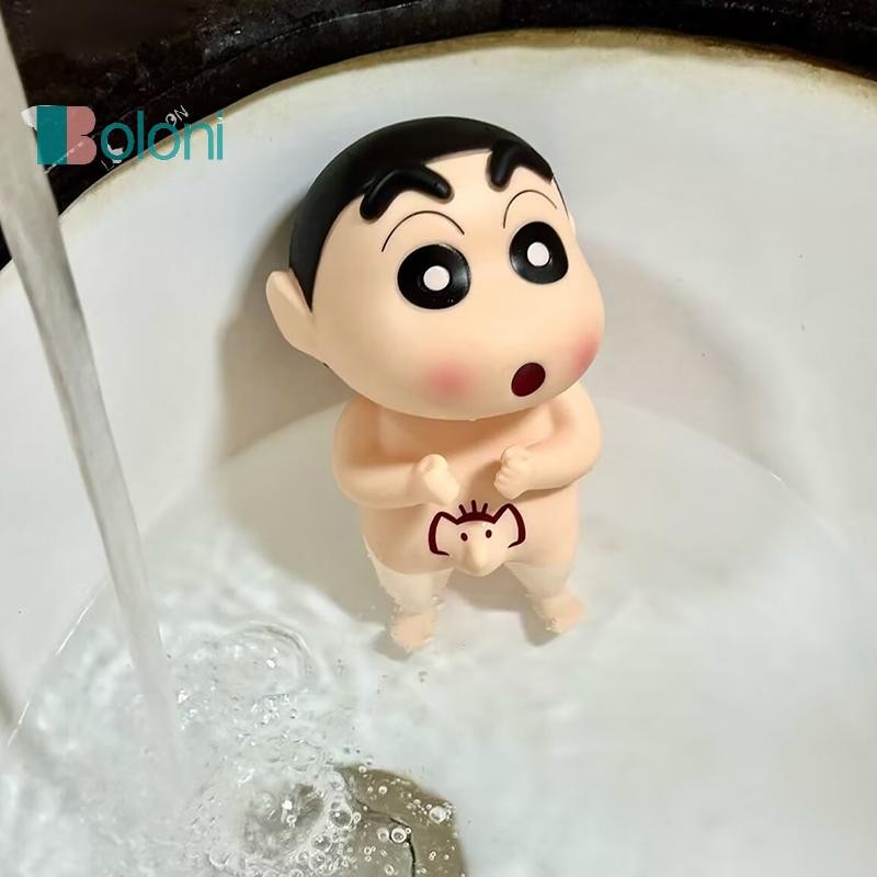 [โบโลนี] อะนิเมะน่ารักอาบน้ําช้างเครยอนชินจังตกแต่งห้องน้ําการ์ตูนรุ่นสก์ท็อปเครื่องประดับของขวัญตลกสําหรับเด็กเด็กผู้ชายใ