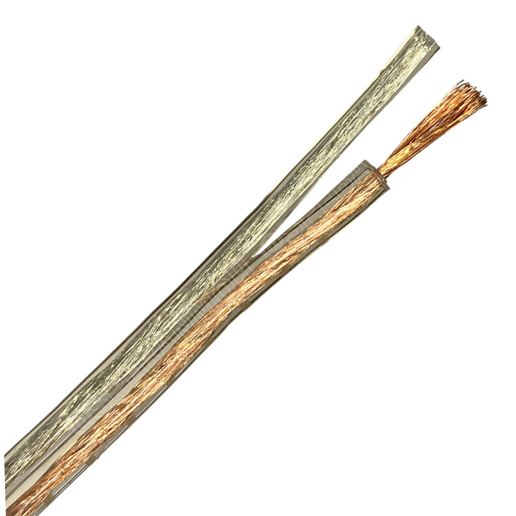 [ 3เมตร ] LASER F-3 สายลำโพงใส คู่ F3 2Cx16AWG 1.31mm2 สัญญาณลำโพง Speaker Cable สายต่อลำโพง Twins Cable ทองแดงแท้ 2C...