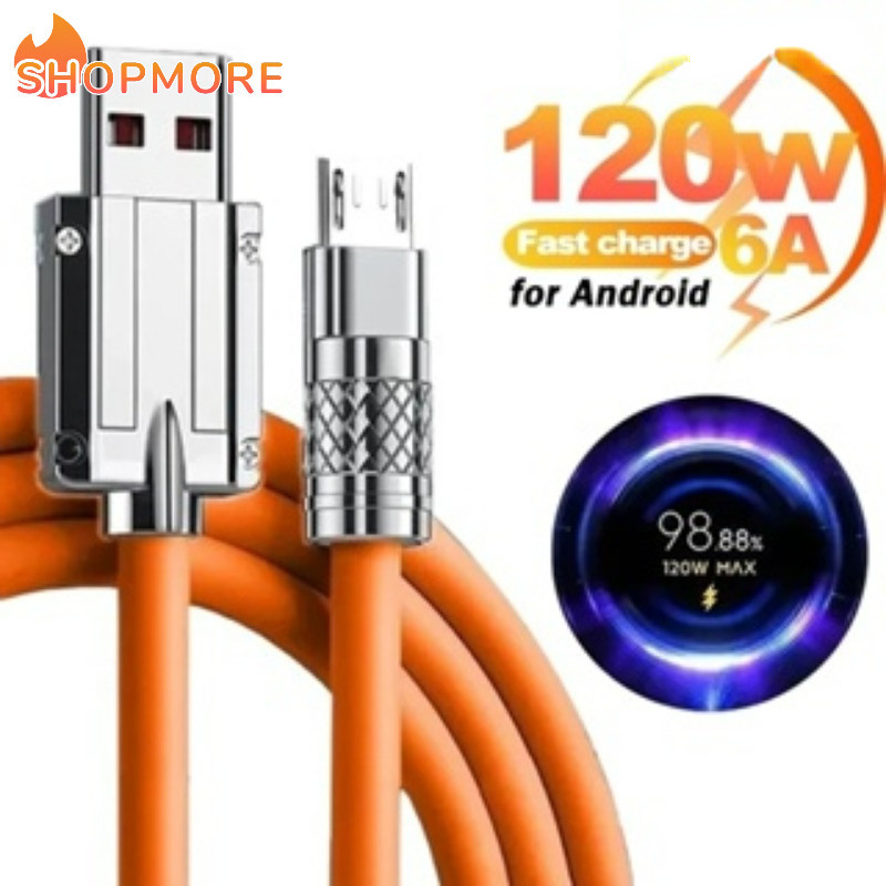 1/1.5/2 ม. สายเคเบิล Micro USB สากล โทรศัพท์มือถือ สายเคเบิลข้อมูลที่รวดเร็ว สายเคเบิลชาร์จ ซิลิโคนนิ่ม