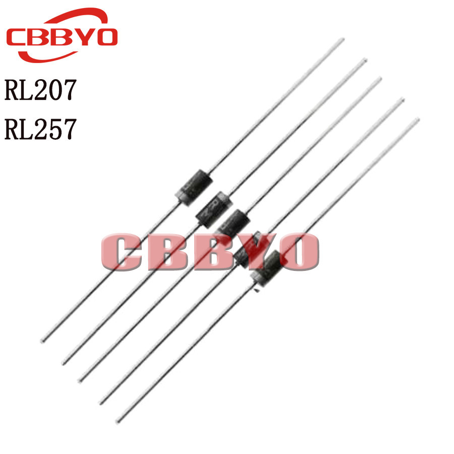 50 ชิ้นใหม่เอี่ยม RL257 RL207 2A 2.5A 1000V