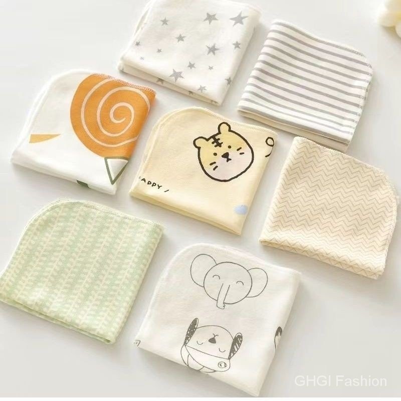 [GHGl] ทารกแรกเกิดผ้าเช็ดหน้าผ้าฝ้ายแท้น้ําลายผ้าขนหนูอนุบาลผ้าเช็ดหน้าขนาดเล็กเด็กล้างหน้าผ้าขนหนูสี่เหลี่ยมเล็กๆทารกพยาบาลผ้าขน