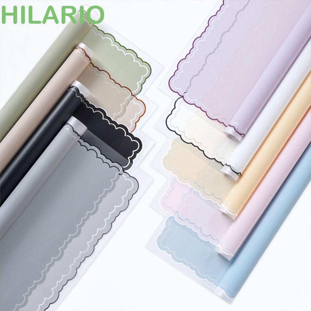 Hilario กระดาษห่อดอกไม้ เนื้อเจลลี่โปร่งแสง กันน้ํา 58 ซม. สําหรับตกแต่งปาร์ตี้ 20 ชิ้น