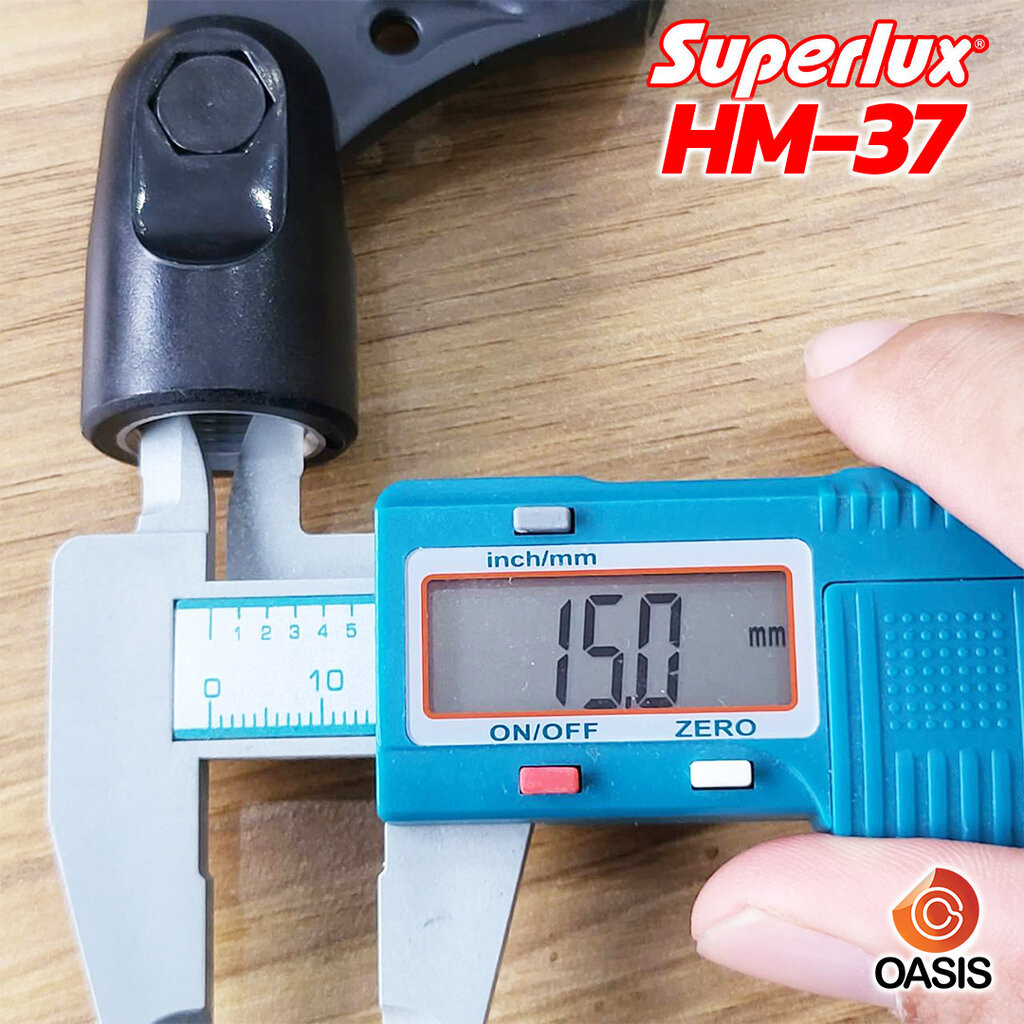 (1อัน) คอไมค์สอด SUPERLUX HM-37 HM37 คอสวมไมค์ แบบสอด ไมค์จ่อเครื่องดนตรี Microphone Clip ใช้กับไมค์คอนเดนเซอร์