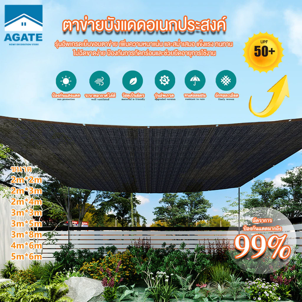ตาข่ายบังแดด 99%, ผ้ากันแดด, แผ่นกรอง, กันแสงสะท้อน, ม่านบังแดดและฉนวนกันความร้อนที่ดี, ช่วงการใช้งานกว้าง #B-106