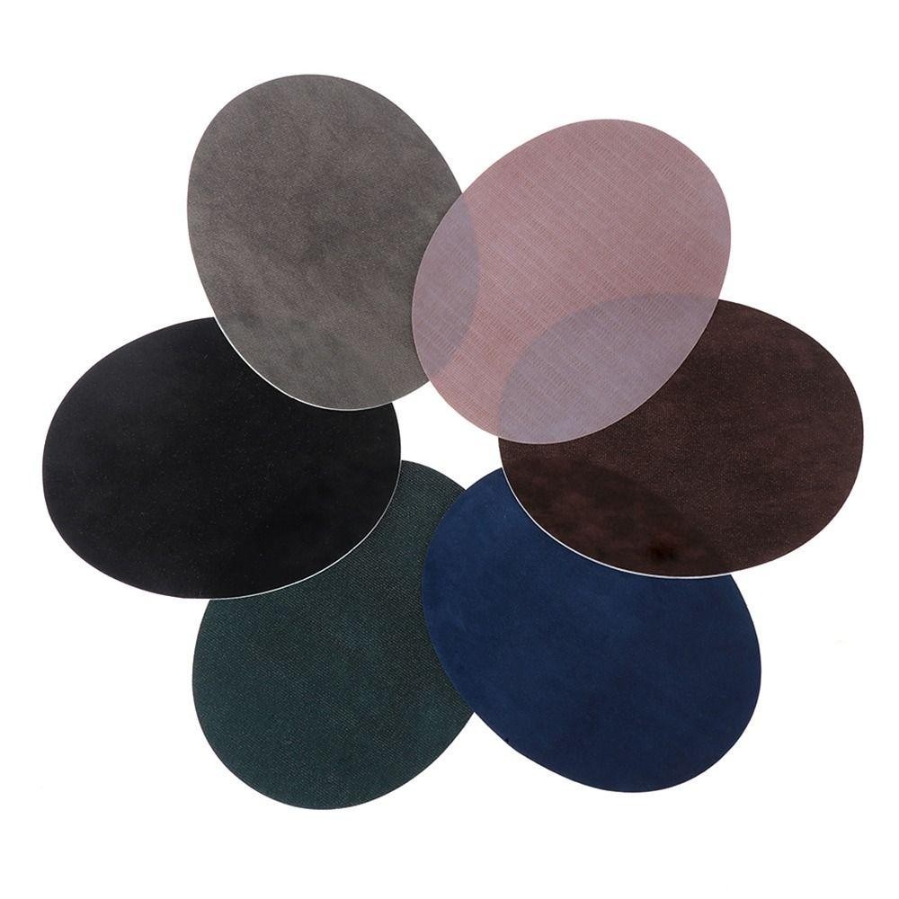 EVINARIA แพทช์ผ้าหนังนิ่ม, แพทช์ข้อศอกรูปไข่เหล็ก, กระเป๋าเสื้อผ้าอุปกรณ์เสริม Suede Appliques ผ้า T เสื้อ - รูปที่ 4