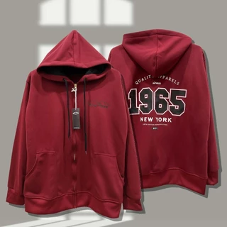 เสื้อคลุมแขนยาว New york 1965 เสื้อกันหนาว มีฮู้ด สกรีนใหม่