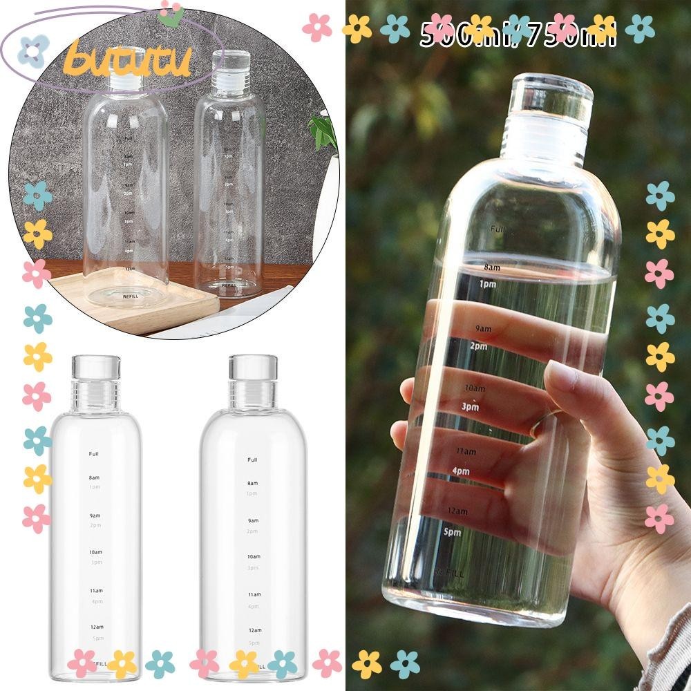 Bututu ขวดแก้วใส่น้ําผลไม้ น้ําผลไม้ แบบใส ขนาด 500 มล. 750 มล.
