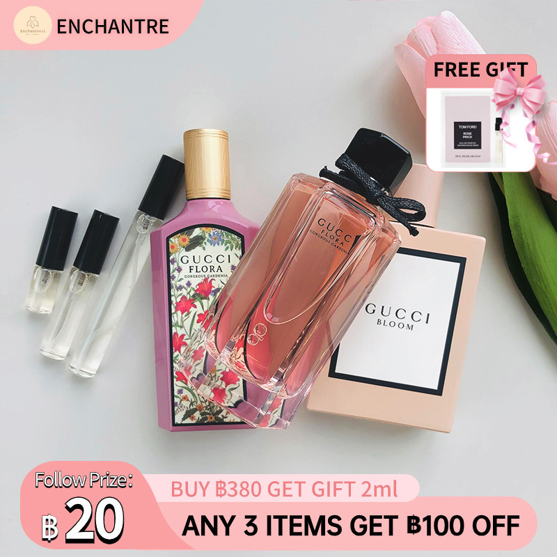 น้ำหอมยอดนิยม Gucci Flora Gorgeous Gardenia & Flora by Gucci Gorgeous Gardenia & Bloom EDP น้ำหอมแท้ 100%