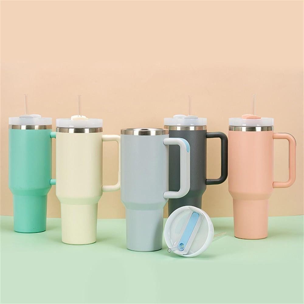 Yveta ฝาครอบขวดน้ําพลาสติก กันกระเด็น หลากสี สําหรับ Staney 40 ออนซ์ 1 ชิ้น - รูปที่ 6