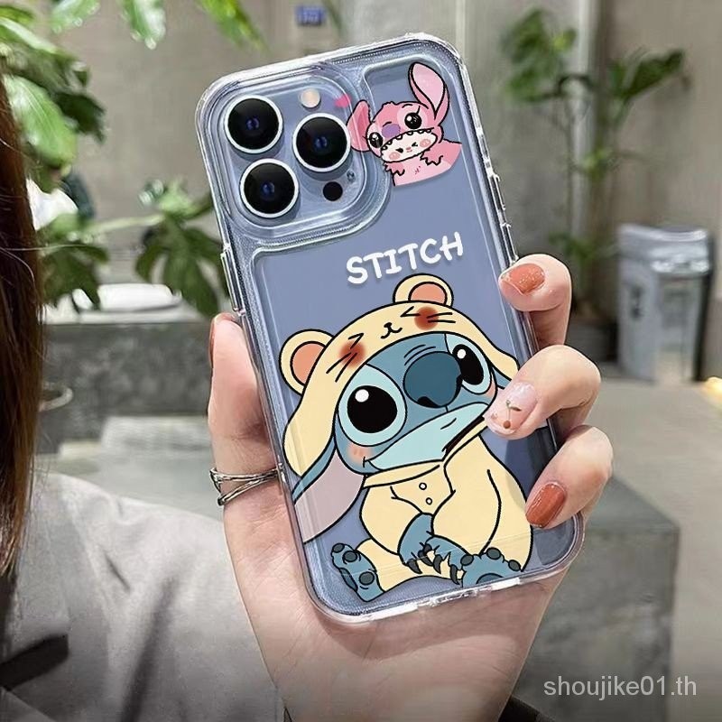 เคสโทรศัพท์มือถือ กันกระแทก ลาย Stitch สีเหลืองน่ารัก เรียบง่าย สําหรับ Apple Iphone 15 14promax 13 12 11 xs xr 8MPD