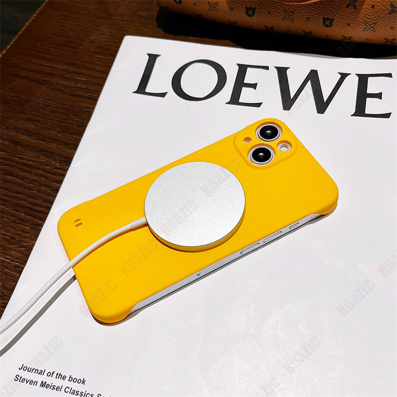 เคสโทรศัพท์มือถือ PC แข็ง แบบบางพิเศษ ไร้กรอบ ชาร์จไร้สาย บางพิเศษ สีดํา หลากสี สําหรับ VIVO V29 V27 V27e V25 V23 V23e Y78 Y36 Y27 iQOO Z7 Z7x X90 X80 X70 Pro - รูปที่ 4