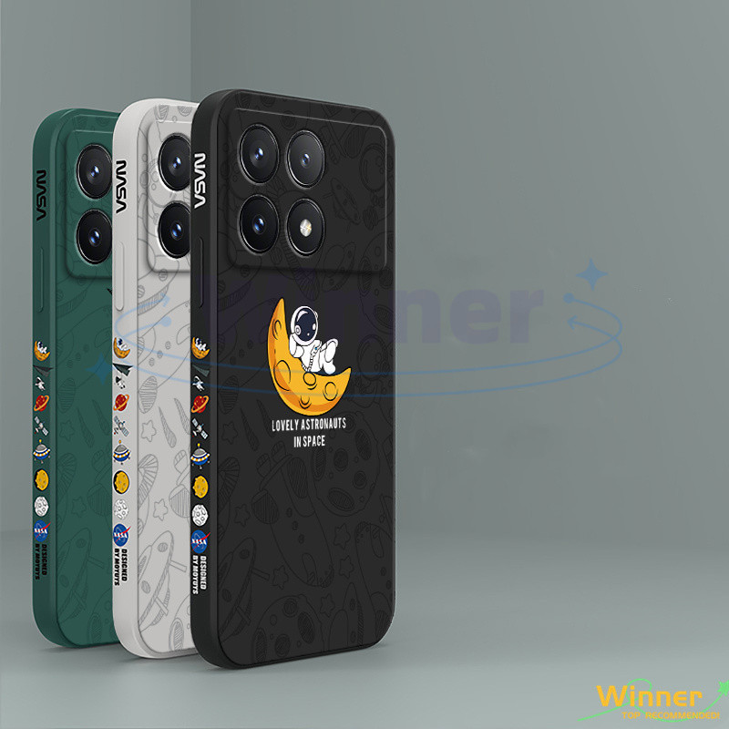 เคส POCO X6 PRO X6 X5 X5 PRO M6 M6 PRO 4g โทรศัพท์มือถือ ลายนักบินอวกาศ สําหรับ