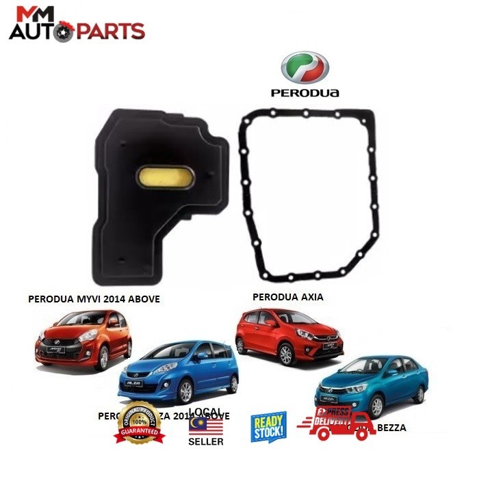 AUTO FILTER / GEAR BOX FILTER & GASKET SET - PERODUA AXIA 1.0 / BEZZA 1.0 1.3 / MYVI 2014 ABOVE / AL