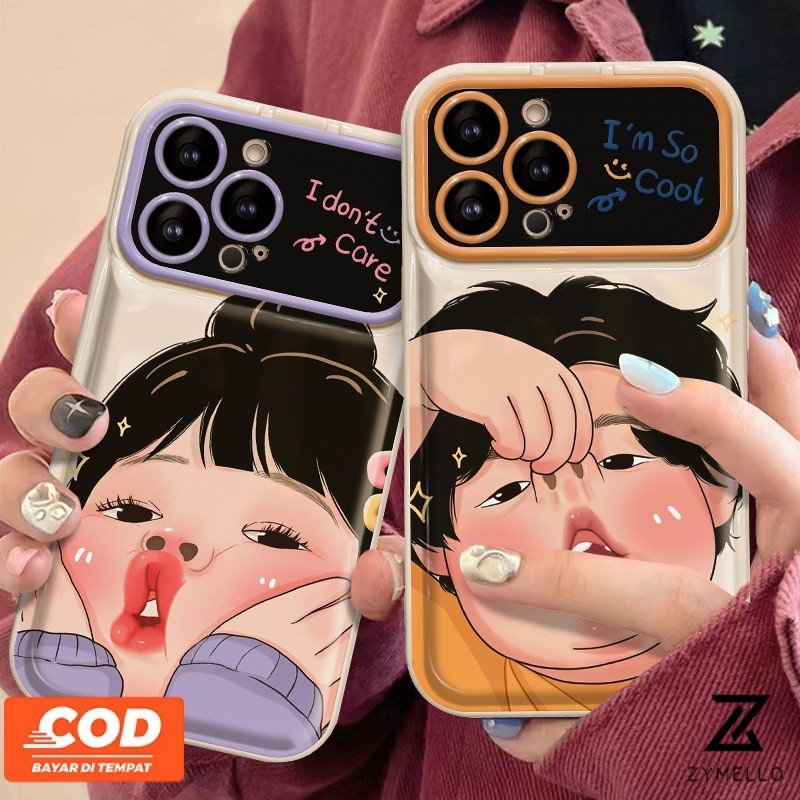 เคส VIVO V30 5G V29 V29E V27 5G V27 Pro V27E V25 V25E V23 V23E V21 การ์ตูนน่ารักคู่กันกระแทก TPU กรณีโทรศัพท์