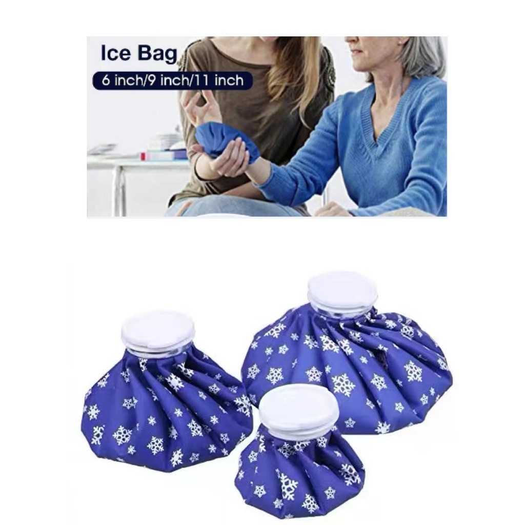 ถุงประคบ เย็น/ร้อน ice bag Ice Packs ถุงประคบร้อน ช่วยบรรเทาอาการปวด ใส่น้ำร้อน หรือน้ำเย็นได้