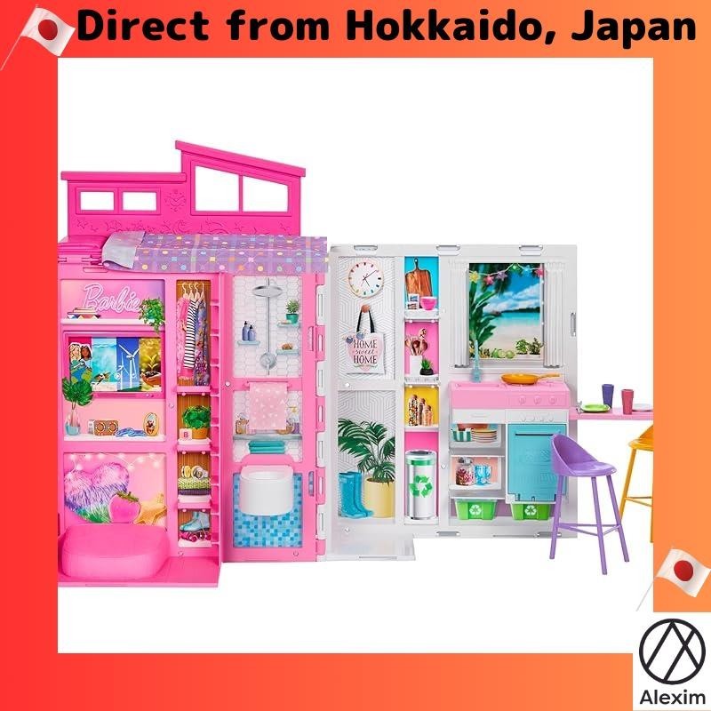 [ส่งตรงจากญี่ปุ่น] บ้านตุ๊กตาบาร์บี้ 65 สีชมพู เป็นมิตรกับสิ่งแวดล้อม สําหรับโลก [ชุดแต่งตัว บ้านตุ๊กตา ชุดอุปกรณ์เสริม] [3 ปีขึ้นไป] Hrj76.
