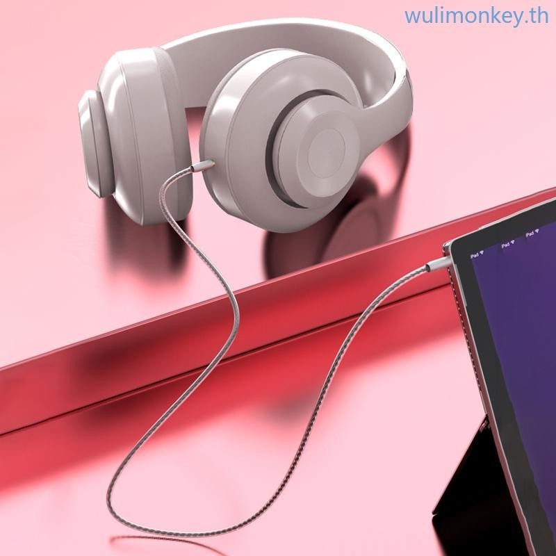 Wu สายหูฟัง Aux ทนต่อการฉีกขาด สําหรับ Sony WH1000XM3 1000XM4 1000XM2
