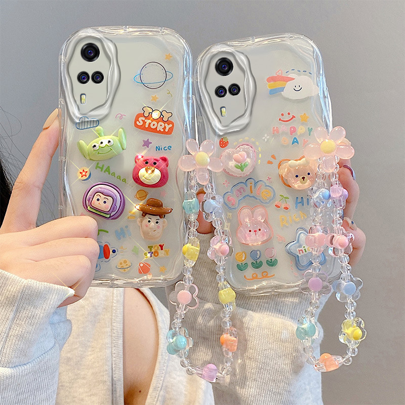 เคส vivo y31 เคส vivo y53s y33 เคสvivo y51 y51a y51s เคสโทรศัพท์มือถือ TPU ใส กันกระแทก ลายตุ๊กตา สํ