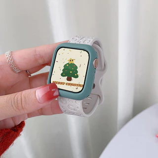 สายนาฬิกาข้อมือซิลิโคน TPU แบบเปลี่ยน สําหรับ Apple watch series 9 8 7 6 ultra 2 49/45 มม. i watch 5 4 se 3 44 42 41 มม. 38 40 มม.