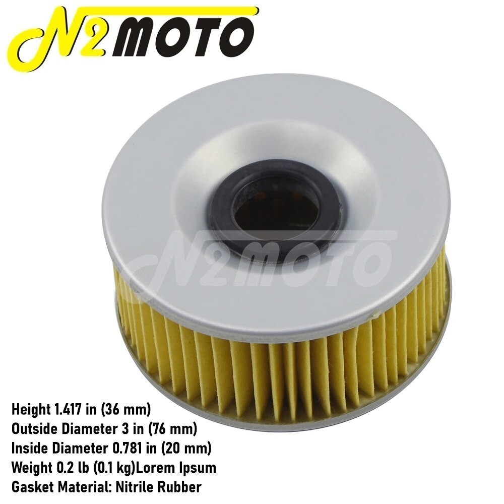 N2 Engine Oil Filter For Yamaha XJ750 RH RJ RK J K 81-84 XJ700 N S 85-86 XJ900 RK Seca 82-83 XS400 C