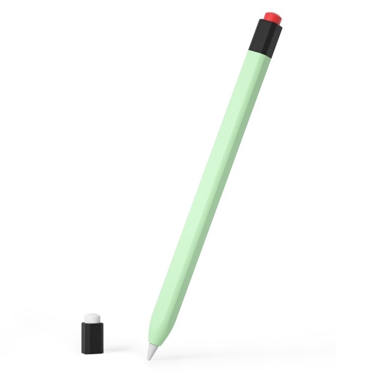พร้อมส่ง เคสปากกาสไตลัส ซิลิโคนเหลว สไตล์ย้อนยุค สําหรับ Apple Pencil 1