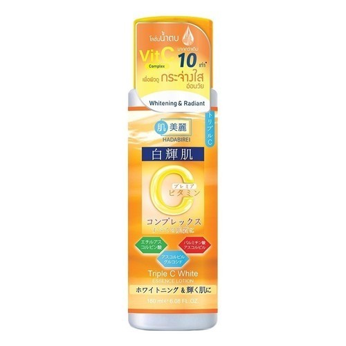 น้ำตบ สูตรวิตามินซี HADABIREI Triple C White Essence Lotion 180ml.
