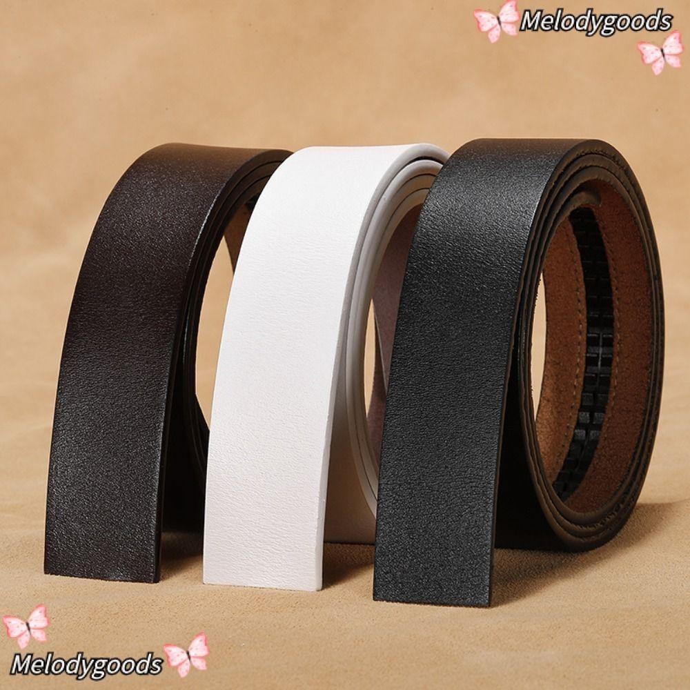 Melodg สายเข็มขัดหนังแท้ 3.5 ซม. แบบเปลี่ยน DIY