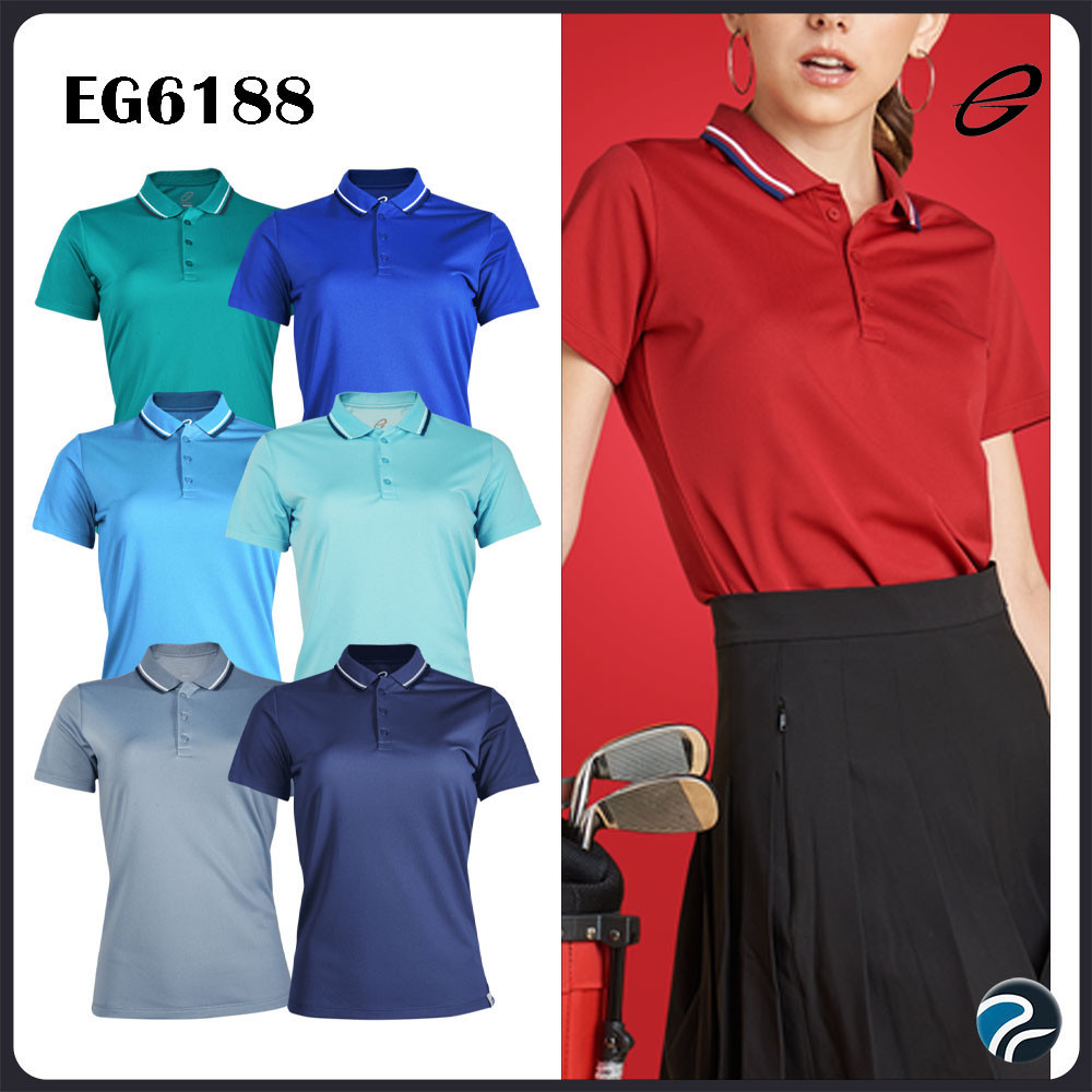 ลดเพิ่ม 30% ส่งฟรีไม่มีขั้นต่ำ! เสื้อโปโลหญิงเบสิคแขนสั้น EGO SPORT รุ่น EG6188 ชุด 2 แท้100%