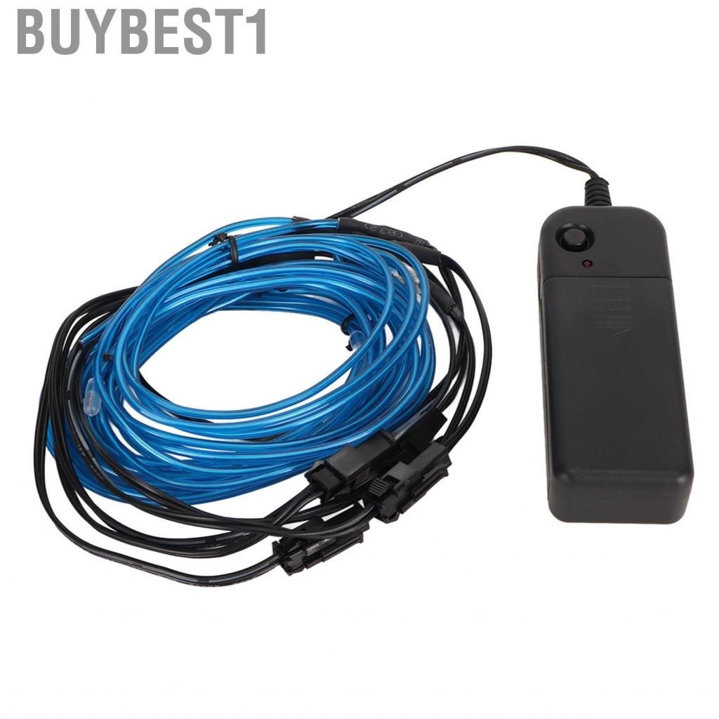 Buybest1 Blue EL Wire Noise Reduction Bendable Decor 5 In 1 Neon Light Accessory EJJ