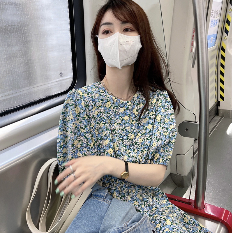 เสื้อแจ็กเก็ตยาวลําลอง ผ้าชีฟอง ลายดอกไม้ พลัสไซซ์ สีดํา แฟชั่นฤดูร้อน สําหรับผู้หญิง 5LFH