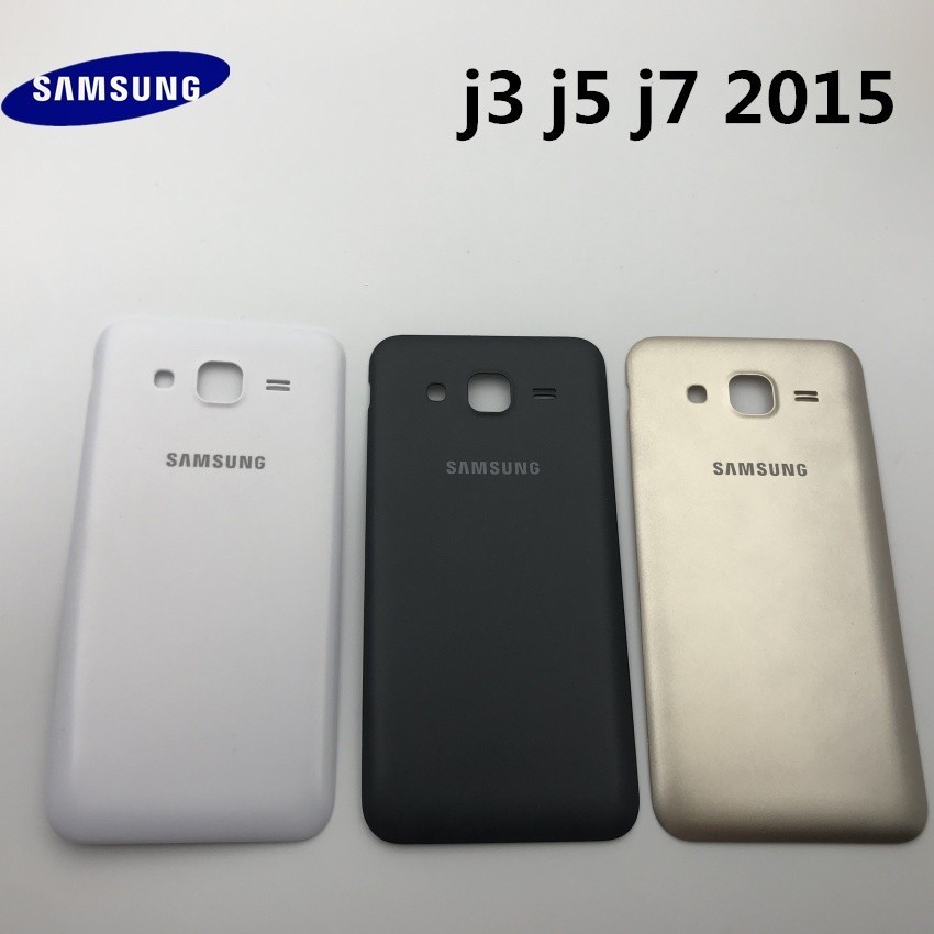 ใหม่ด้านหลังสําหรับ Samsung Galaxy J3 J320 J320F J5 J7 2015 J500 J500H J500F J700 J700F แบตเตอรี่ปกห