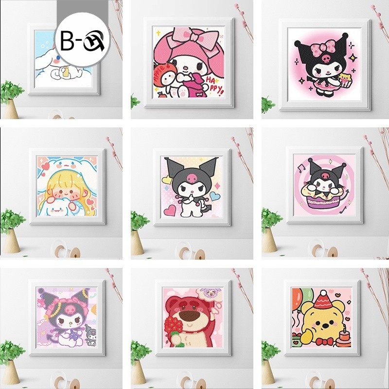 BHQ คริสตัล diy ครอสติสคริสตัล คริสตัลครอสติช พร้อมกรอบ Diamond Painting ปักครอสติสคริสตัล